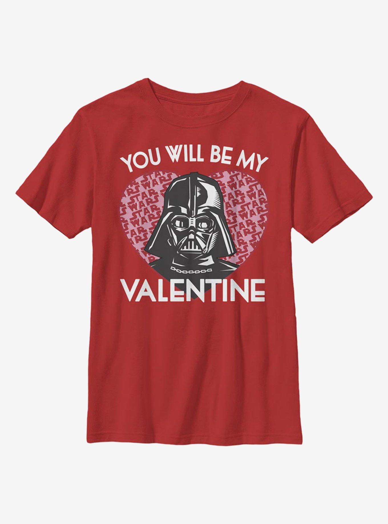 Star Wars Darth Vader Valentine Youth T-Shirt, , hi-res