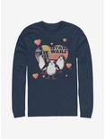 Star Wars Porg Hearts Long-Sleeve T-Shirt, NAVY, hi-res