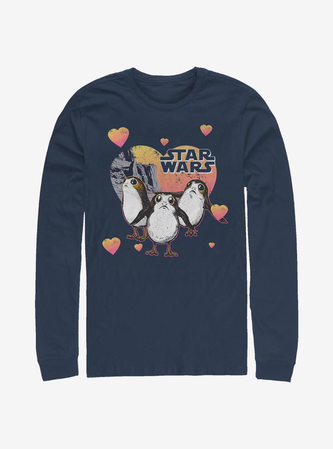 Star Wars Porg Hearts Long-Sleeve T-Shirt, , hi-res