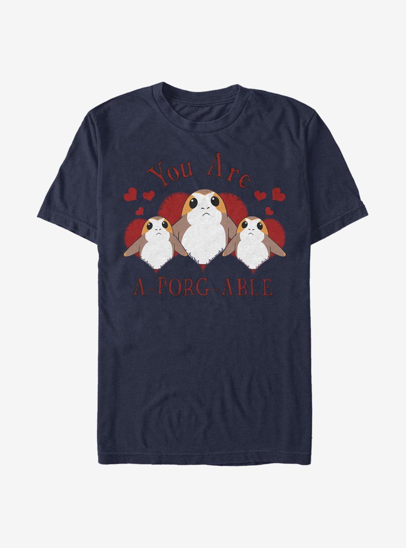 Star Wars A-Porg-Able T-Shirt, NAVY, hi-res