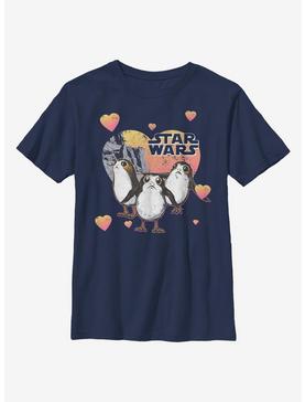 Star Wars Porg Hearts Youth T-Shirt, , hi-res