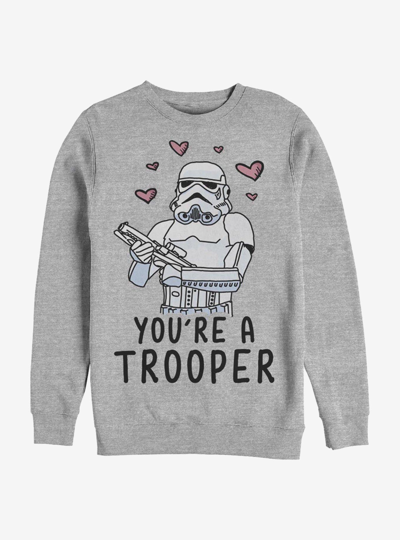 Star Wars Trooper Love Sweatshirt, ATH HTR, hi-res