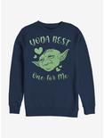 Star Wars Yoda Best Hearts Sweatshirt, NAVY, hi-res