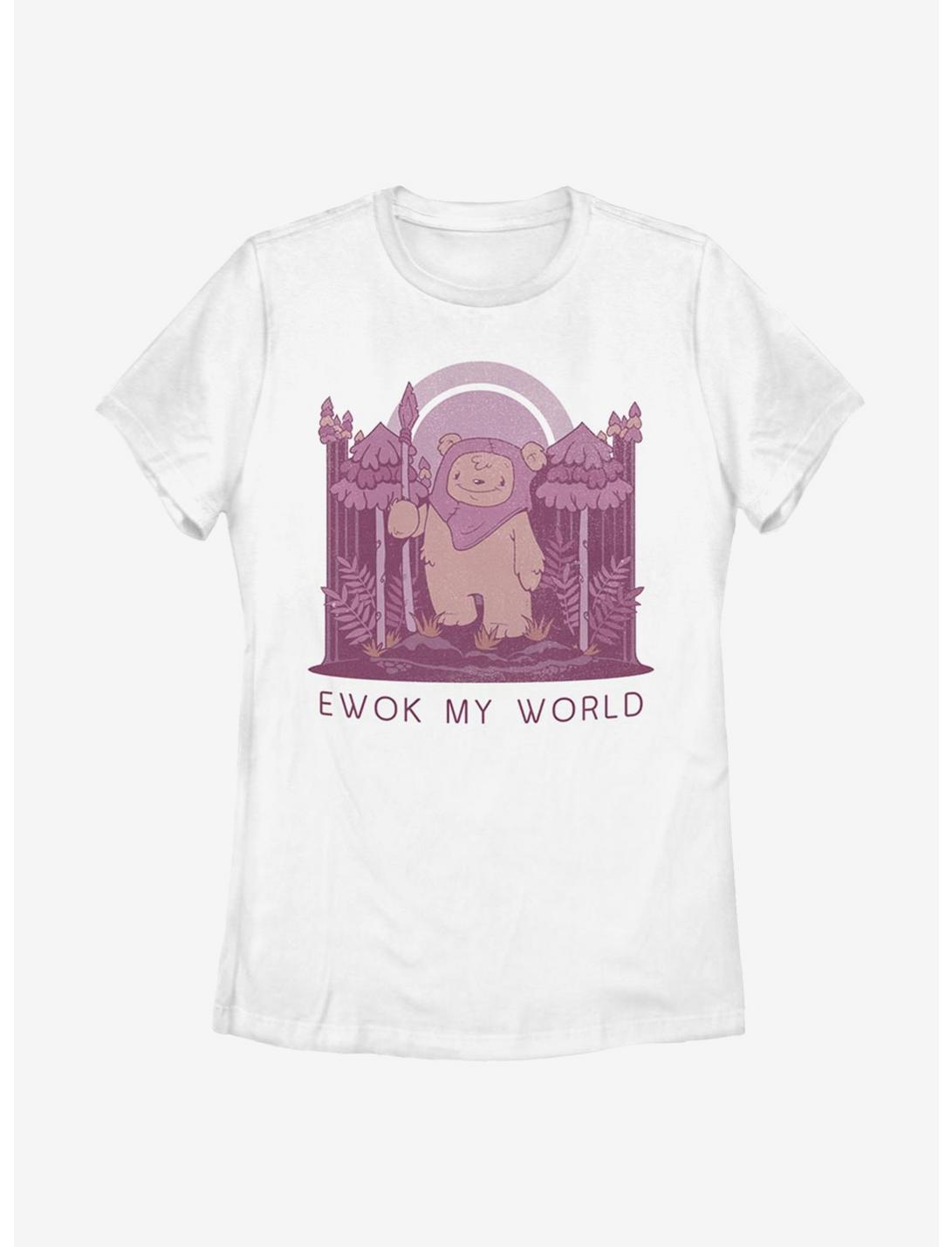 Star Wars Ewok My World Womens T-Shirt, WHITE, hi-res