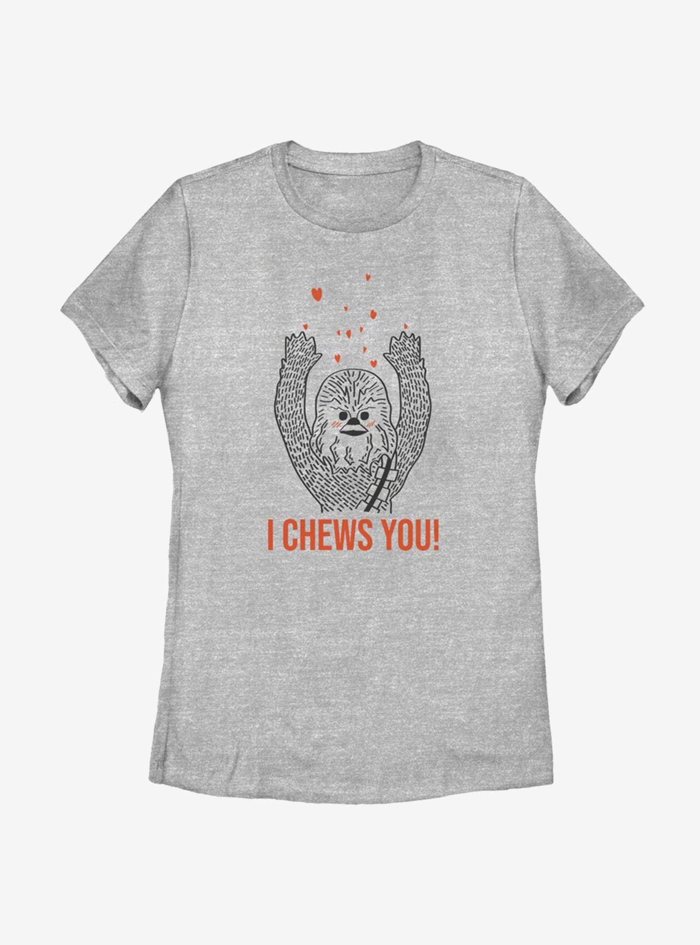 Star Wars I Chews You Chewie Womens T-Shirt, ATH HTR, hi-res