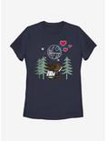 Star Wars Leia Han Valentine Womens T-Shirt, NAVY, hi-res