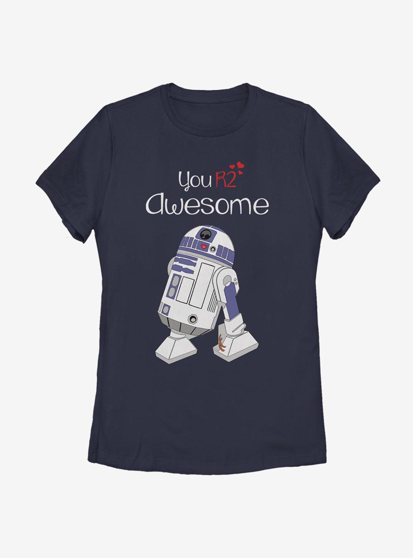 Star Wars You R2 Awesome Womens T-Shirt, NAVY, hi-res