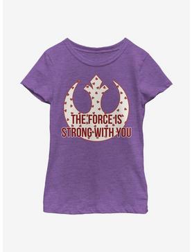 Star Wars Strong Heart Force Youth Girls T-Shirt, , hi-res