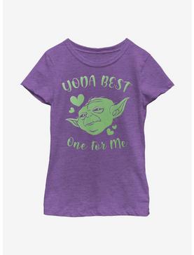 Star Wars Yoda Best Hearts Youth Girls T-Shirt, , hi-res