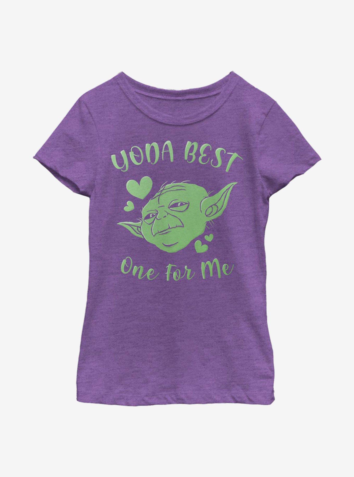 Star Wars Yoda Best Hearts Youth Girls T-Shirt, , hi-res