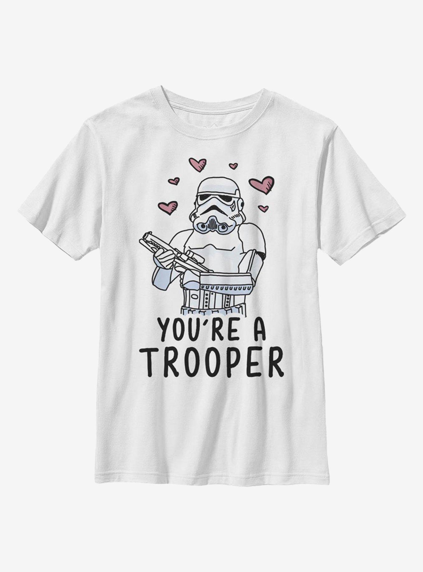 Star Wars Trooper Love Youth T-Shirt, WHITE, hi-res