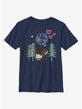 Star Wars Leia Han Valentine Youth T-Shirt, NAVY, hi-res