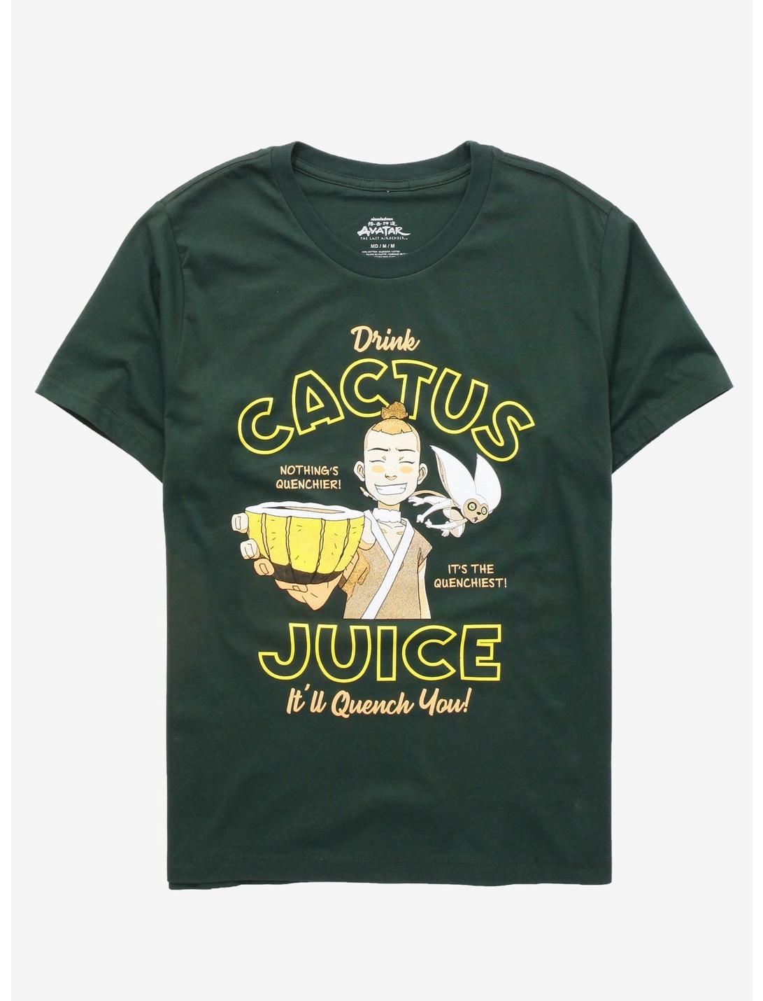 Avatar: The Last Airbender Drink Cactus Juice T-Shirt - BoxLunch Exclusive, DARK GREEN, hi-res