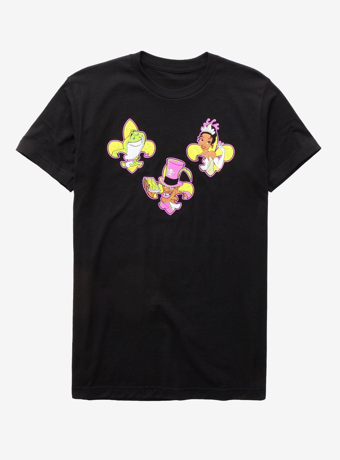 Disney The Princess and the Frog Fleur-de-Lis T-Shirt - BoxLunch Exclusive, BLACK, hi-res