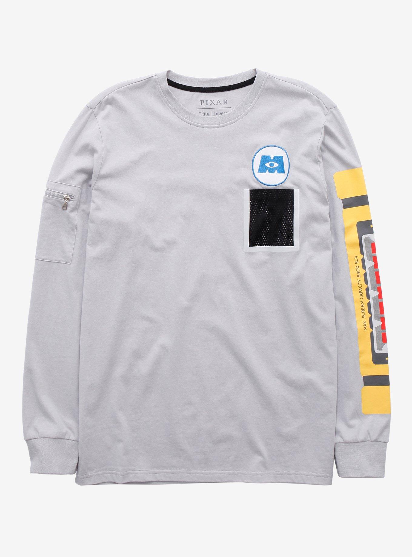 Our Universe Disney Pixar Monsters, Inc. Scream Canister Long Sleeve T-Shirt, GREY, hi-res