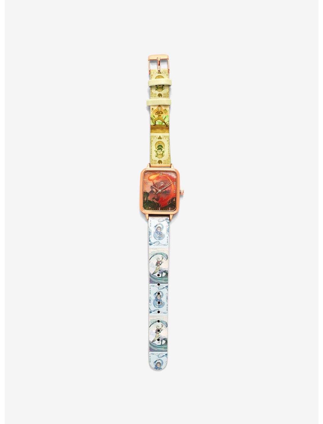 Avatar: The Last Airbender Bending Arts Square Face Watch - BoxLunch Exclusive, , hi-res