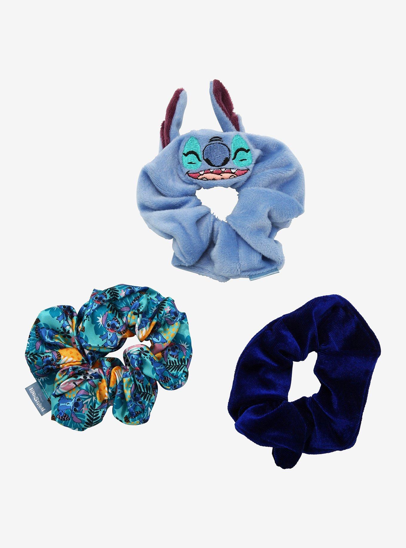 Lilo and Stitch Hair Accessories Set - Bundle with Stitch Hair Scrunchies,  Sticker Earrings, Hair Brush, Tattoos, and More | Stitch Accessories for