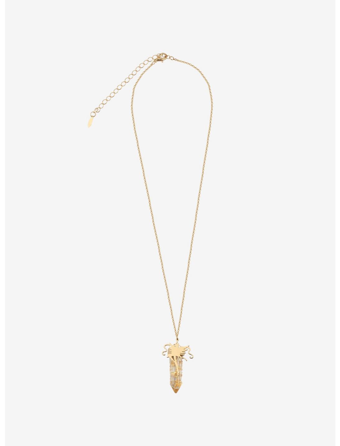 Sailor Moon Gold Flake Crystal Necklace, , hi-res