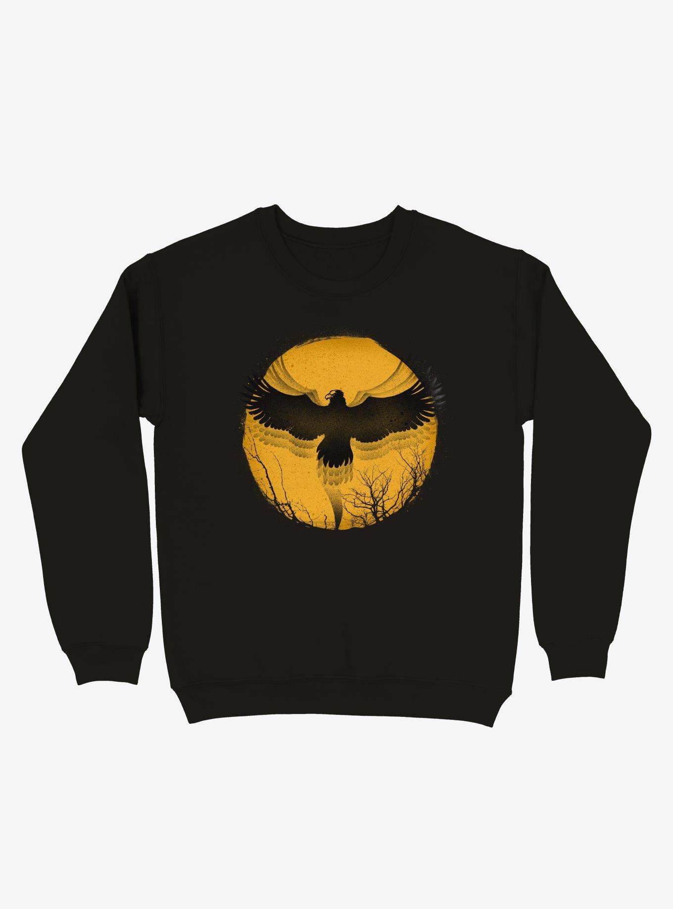 Black Bird Thunder Black Sweatshirt, , hi-res