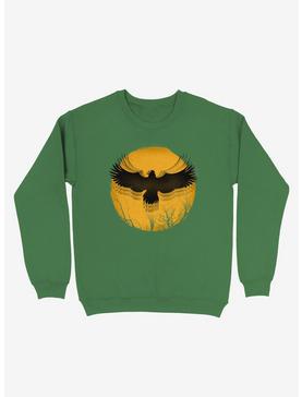 Black Bird Thunder Kelly Green Sweatshirt, , hi-res