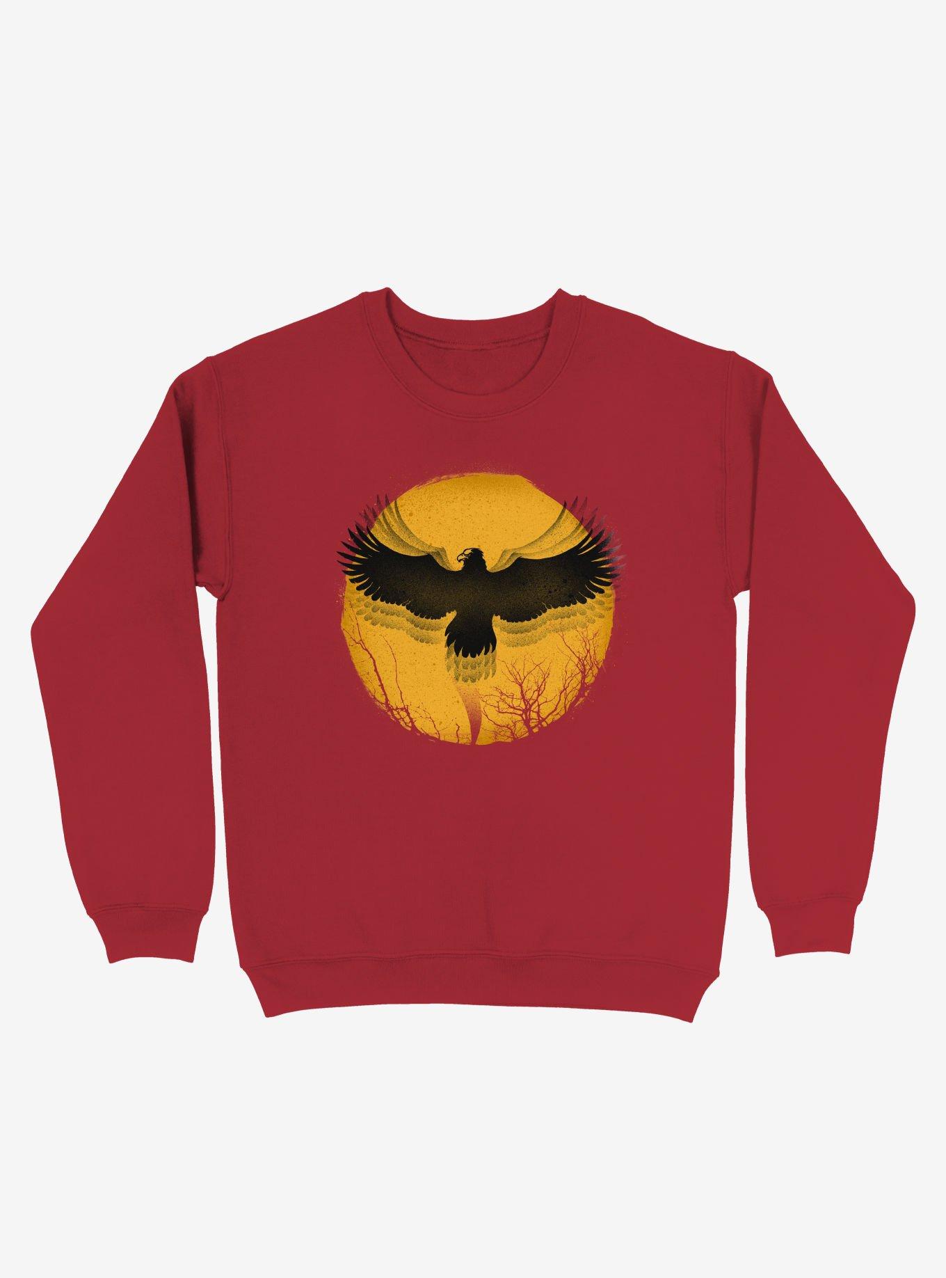 Black Bird Thunder Red Sweatshirt, , hi-res