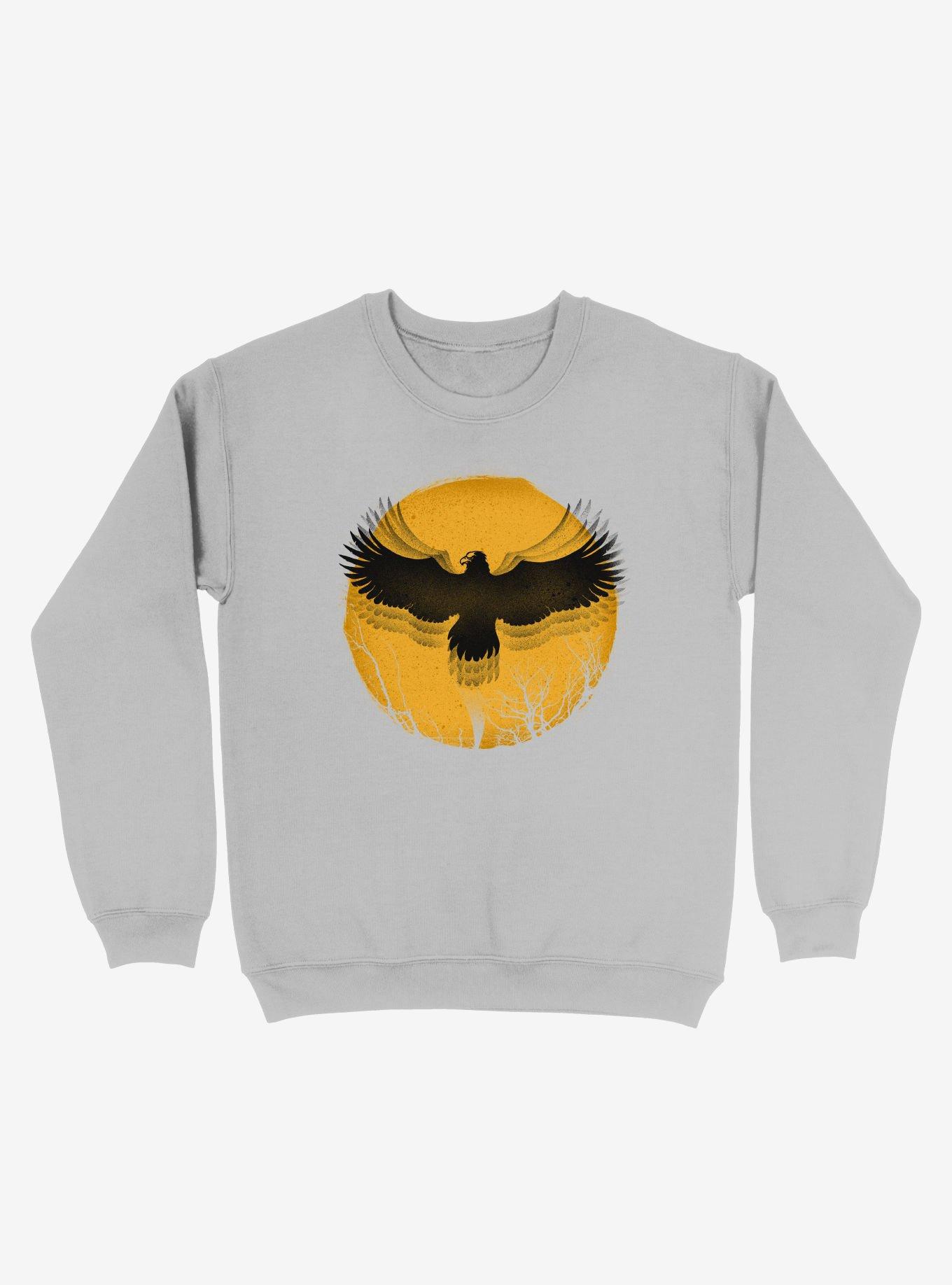 Black Bird Thunder Silver Sweatshirt, , hi-res