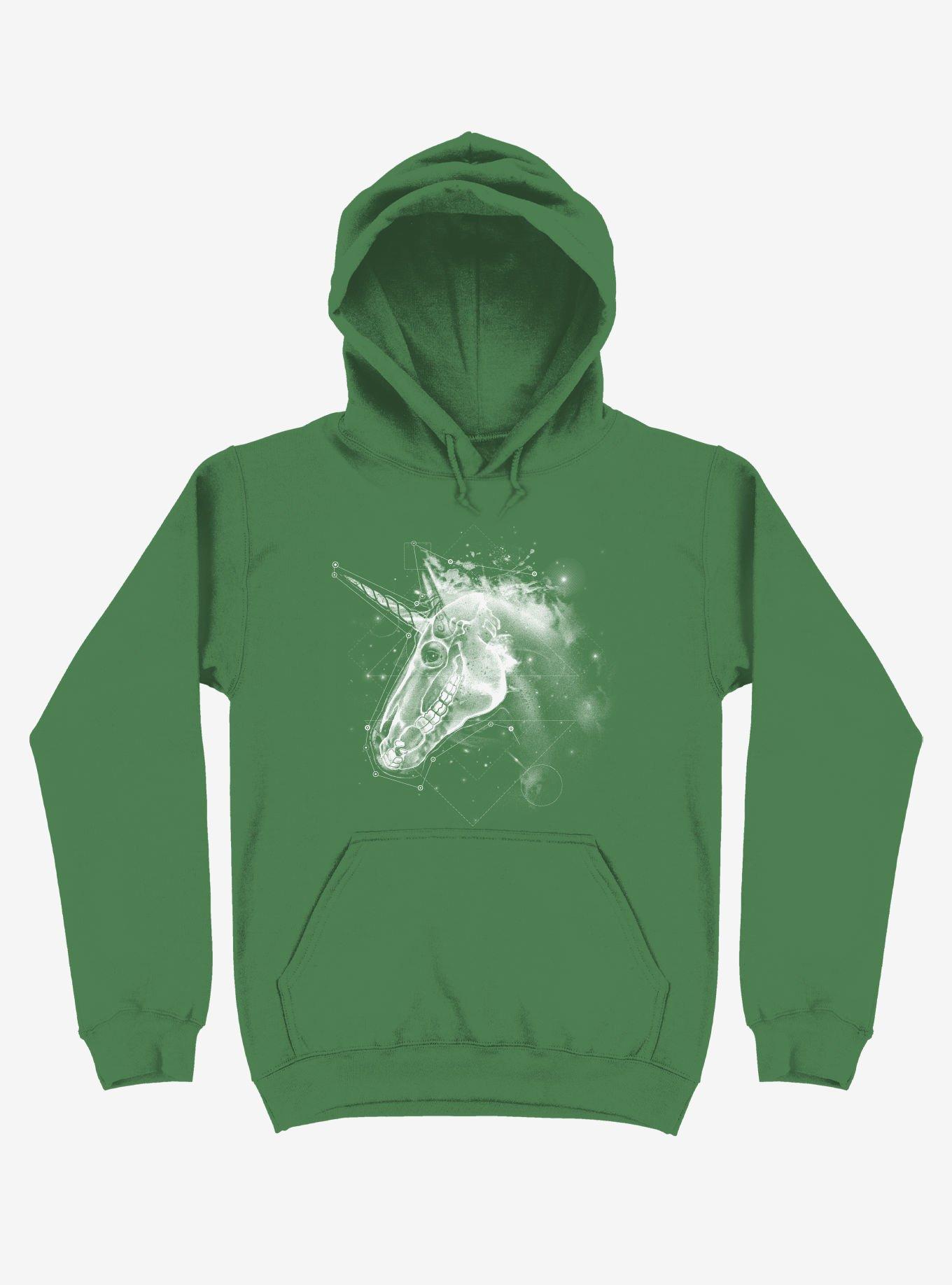 Space Constellation Unicorn Irish Green Hoodie, , hi-res