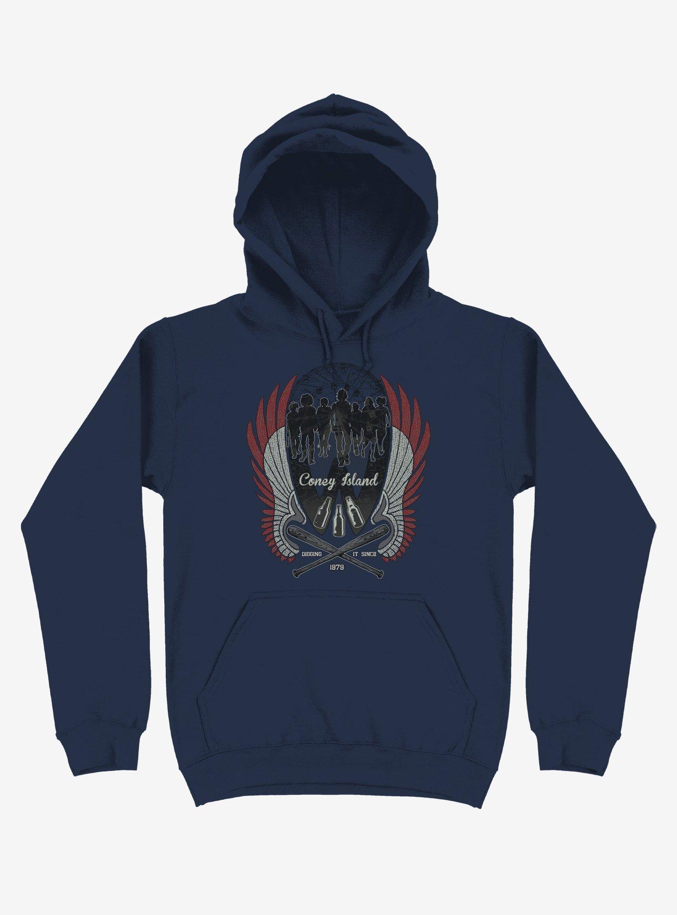 Warriors Are Home Coney Island Navy Blue Hoodie, , hi-res