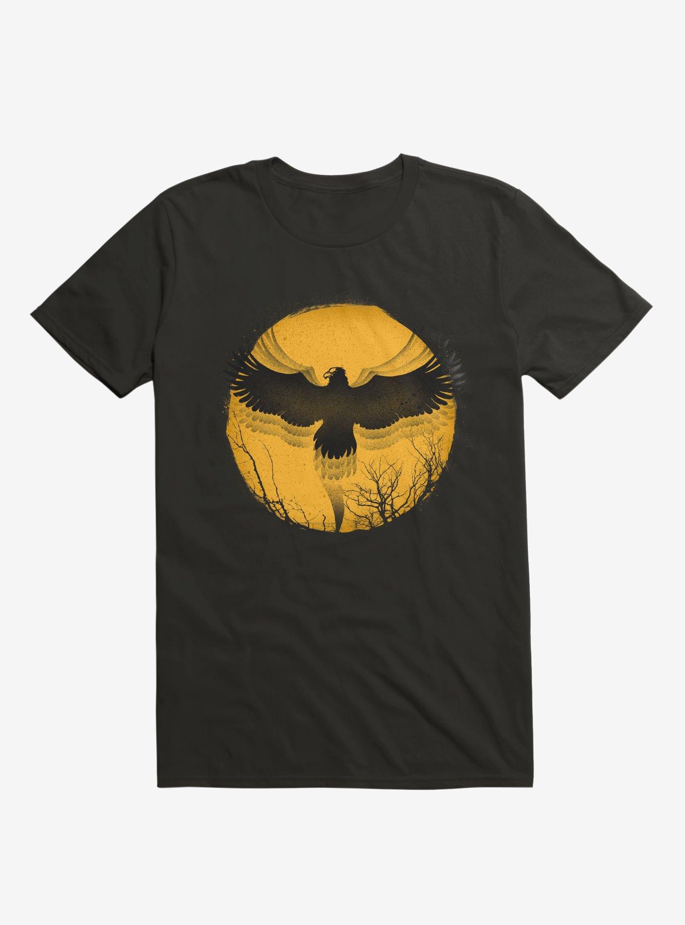 Black Bird Thunder Black T-Shirt, , hi-res