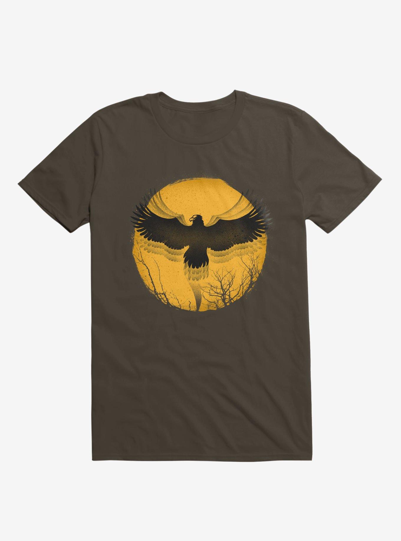 Black Bird Thunder Brown T-Shirt, , hi-res