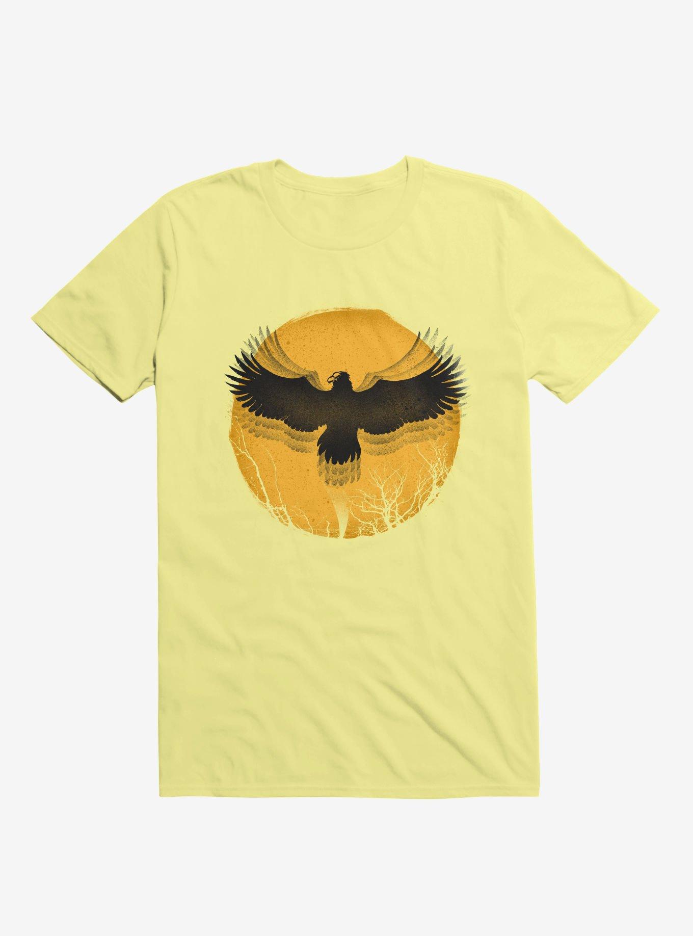 Black Bird Thunder Corn Silk Yellow T-Shirt, , hi-res