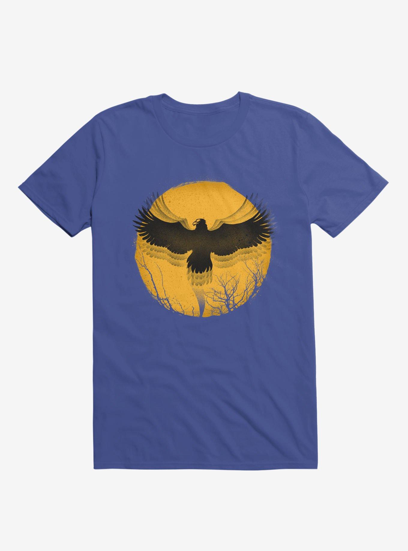 Black Bird Thunder Royal Blue T-Shirt, , hi-res