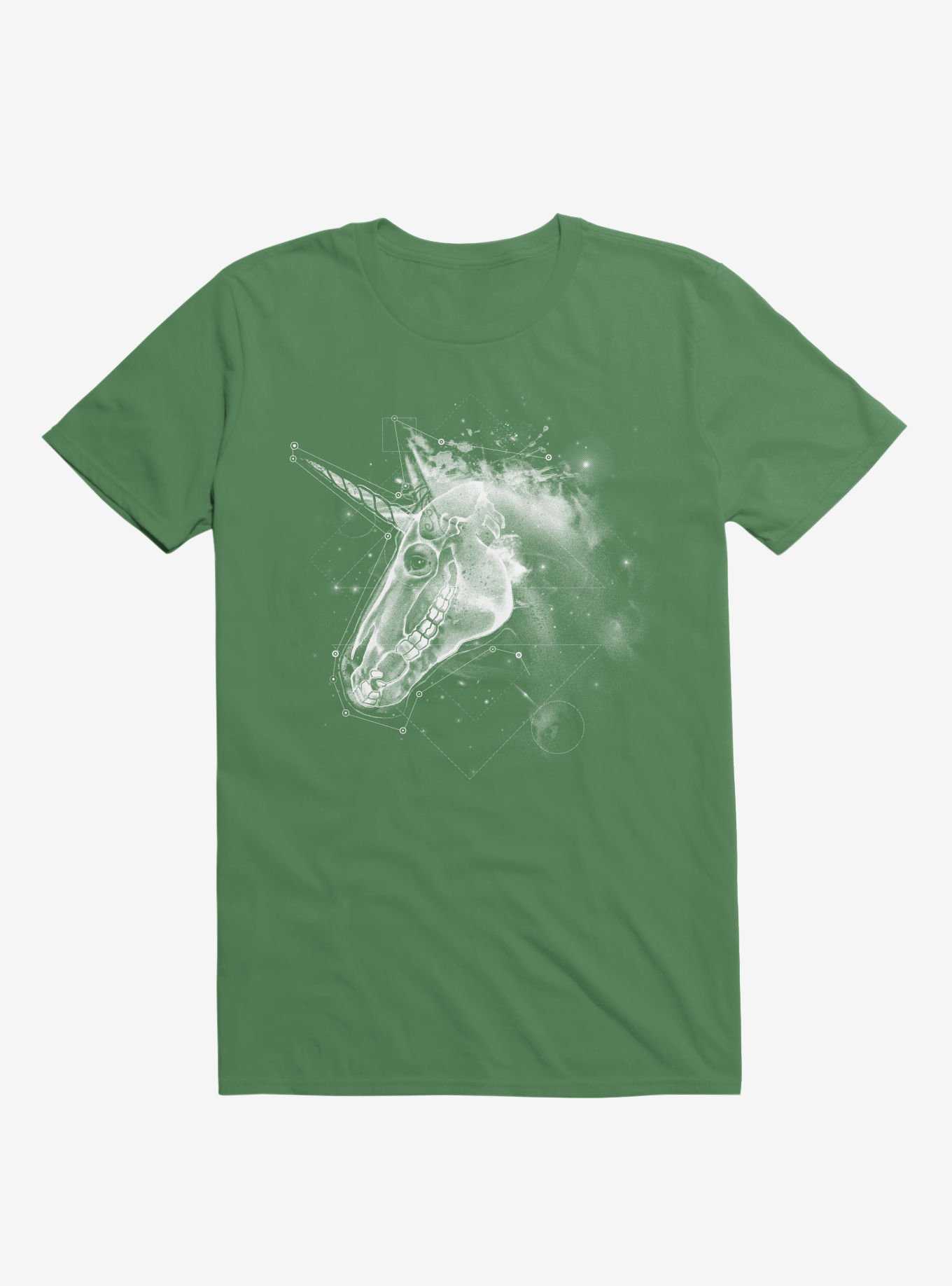 Space Constellation Unicorn Irish Green T-Shirt, , hi-res