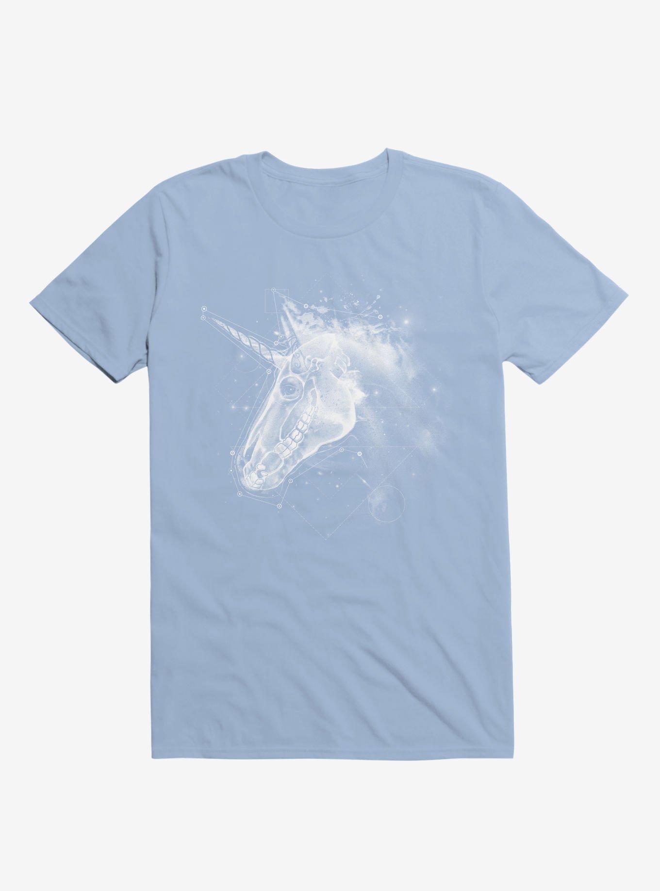 Space Constellation Unicorn Light Blue T-Shirt, , hi-res