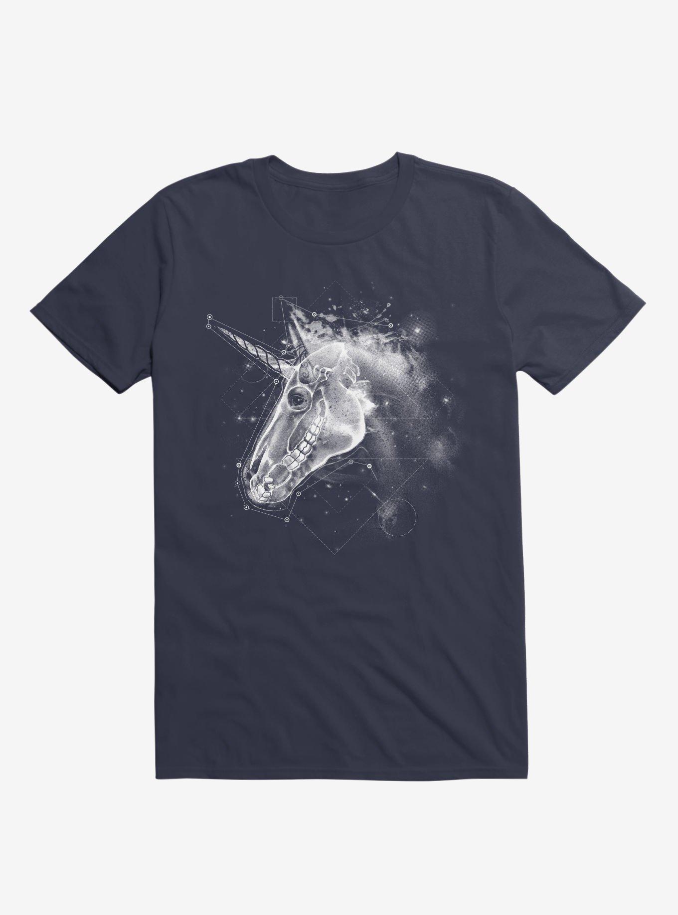 Space Constellation Unicorn Navy Blue T-Shirt, , hi-res