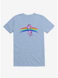 Unicorn Holding Rainbow Light Blue T-Shirt, LIGHT BLUE, hi-res