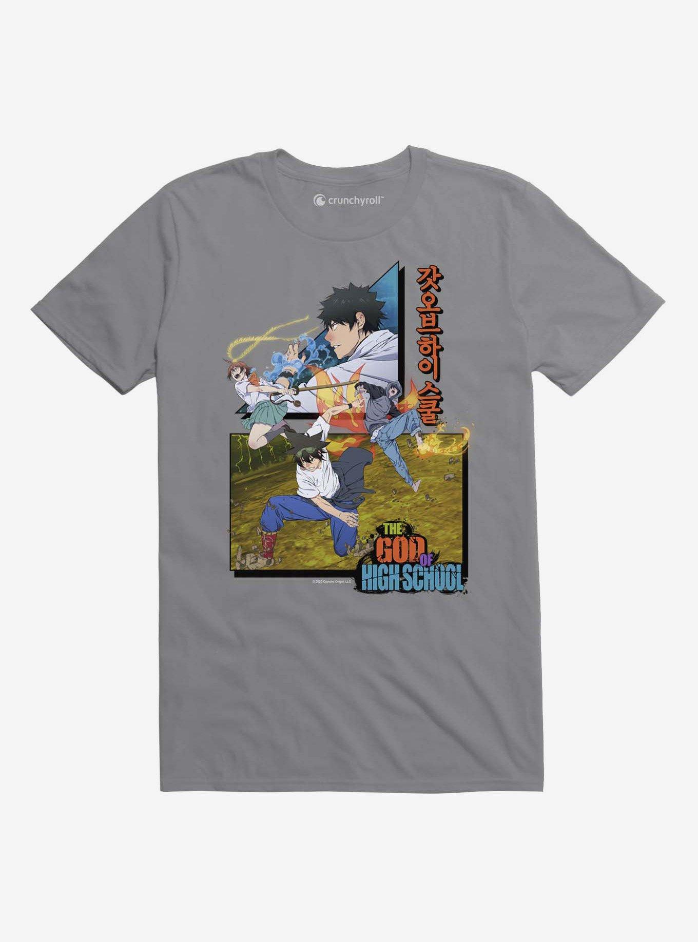 The God of High School Action Group T-Shirt, STORM GREY, hi-res