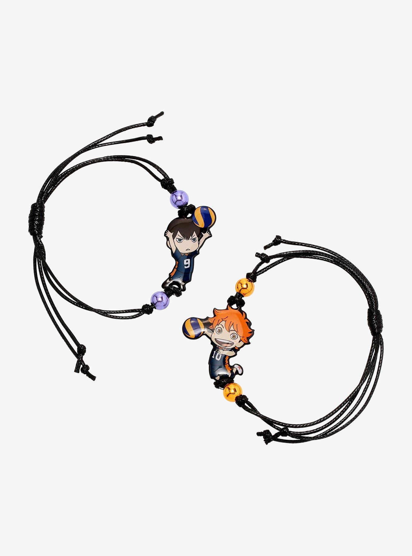 Haikyu!! Hinata & Kageyama Chibi Best Friend Cord Bracelet Set, , hi-res