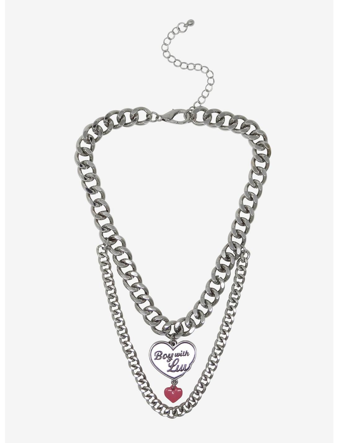 BTS Boy With Luv Chain Necklace, , hi-res