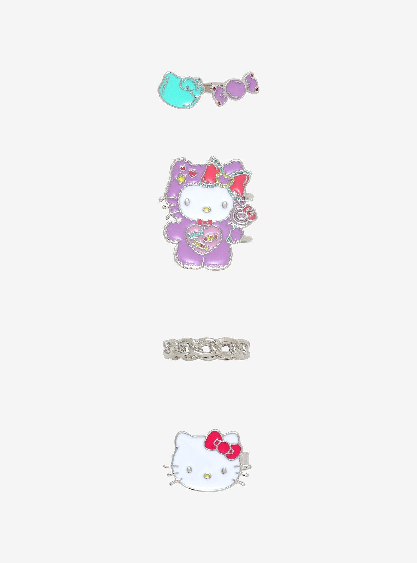 Hello Kitty Kids Toy Fashion Ring Set w/ Box Sanrio Japan –