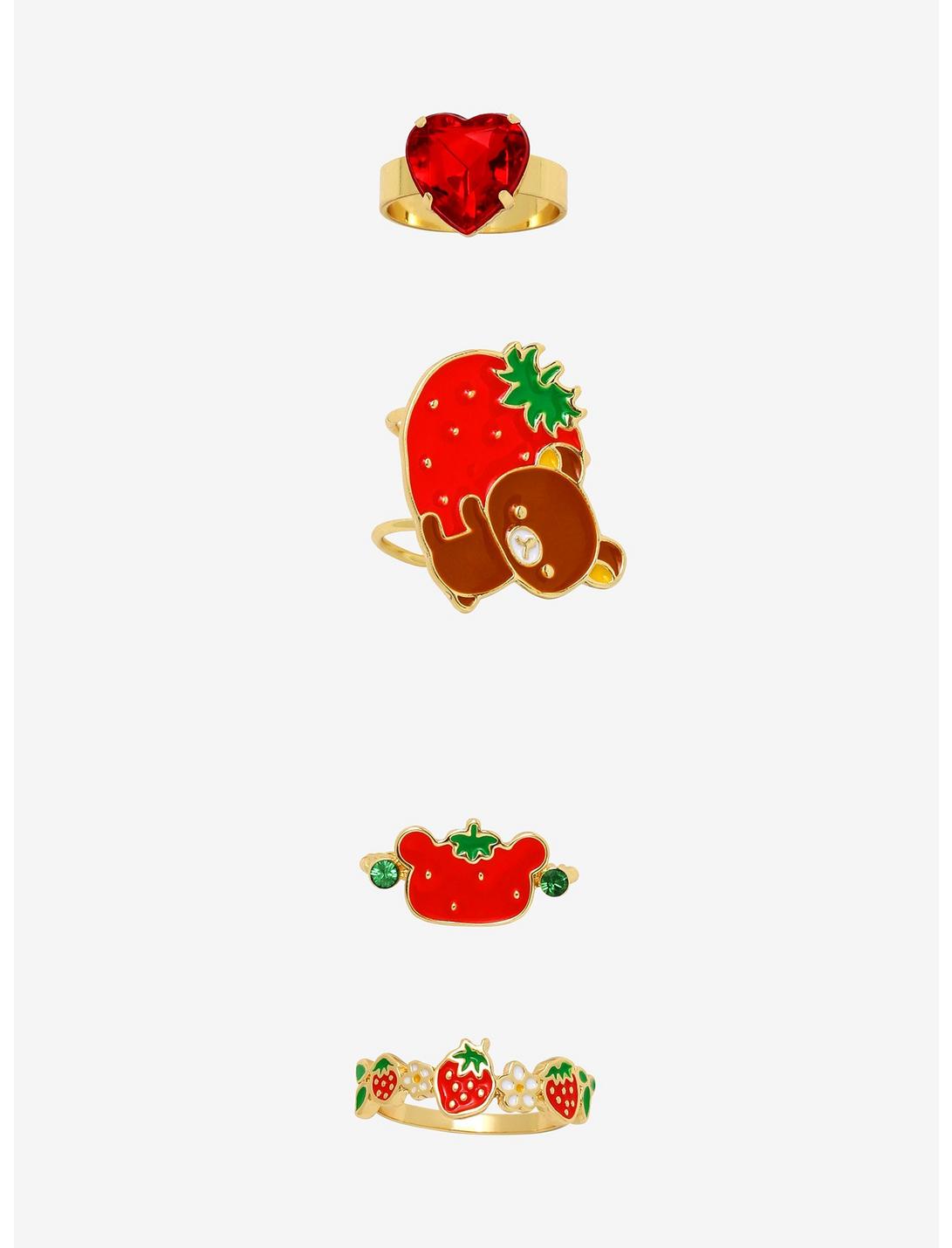 Rilakkuma Strawberry Ring Set, , hi-res