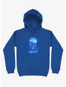 Ship Sailing To The End Of The Bright World Royal Blue Hoodie, , hi-res