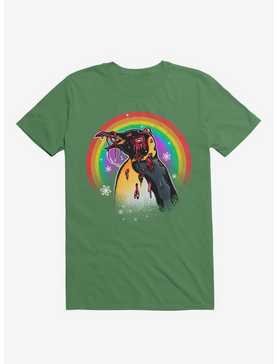 Zombie Blood Rainbow Penguin Irish Green T-Shirt, , hi-res