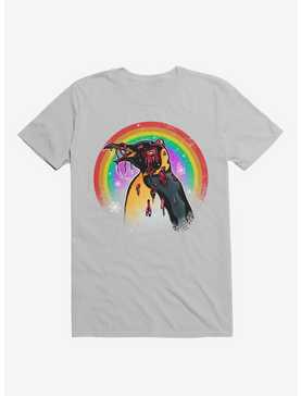 Zombie Blood Rainbow Penguin Ice Grey T-Shirt, , hi-res
