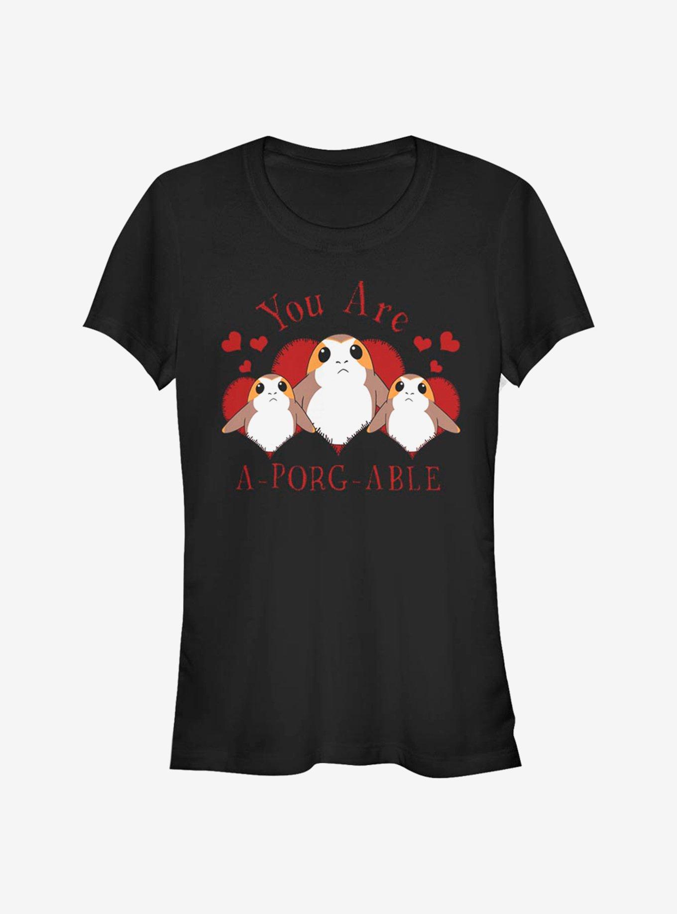 Star Wars Episode VIII The Last Jedi A-Porg-Able Girls T-Shirt, BLACK, hi-res