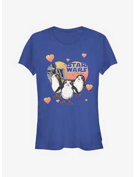 Star Wars Episode VIII The Last Jedi Porg Hearts Girls T-Shirt, , hi-res