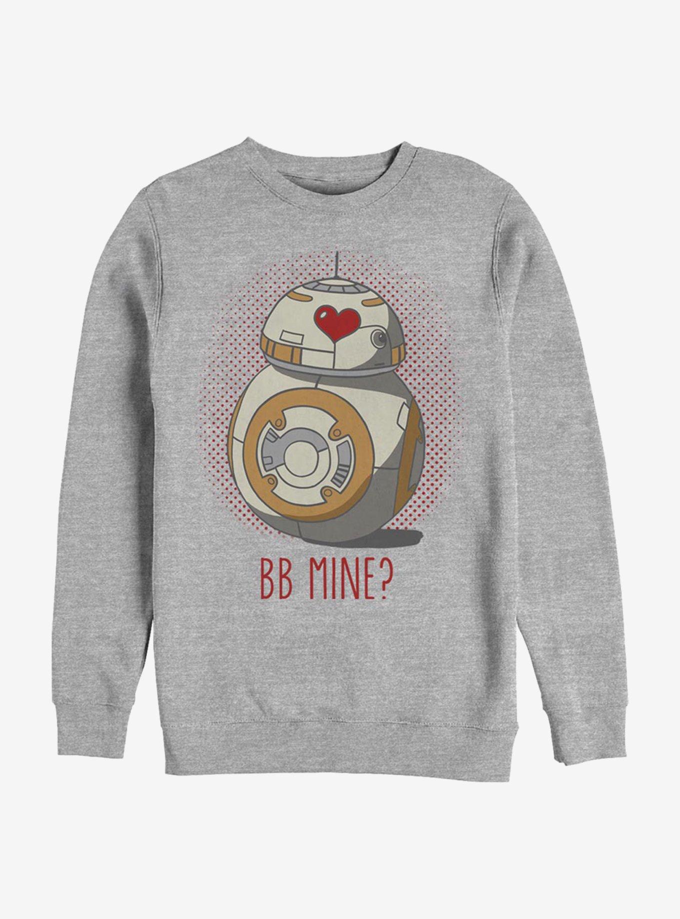 Star Wars Episode VIII The Last Jedi BB Mine Crew Sweatshirt, ATH HTR, hi-res