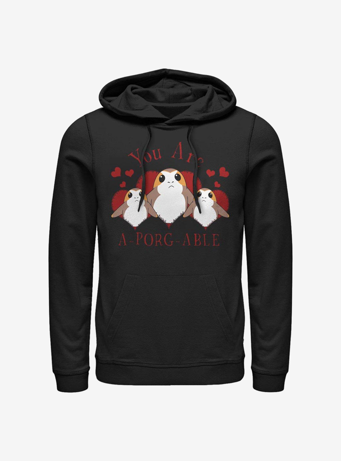 Star Wars Episode VIII The Last Jedi A-Porg-Able Hoodie, BLACK, hi-res