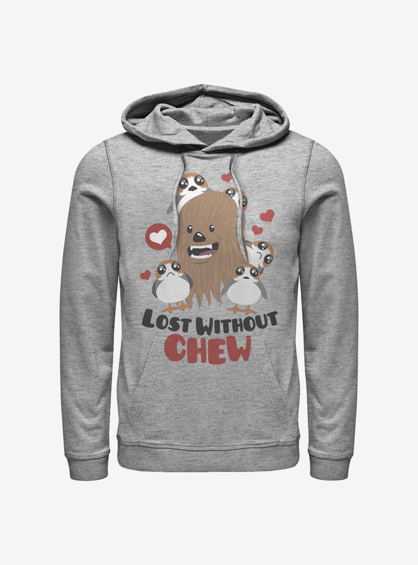 Star Wars Episode VIII The Last Jedi Chewbacca & Porgs Lost Without Chew Hoodie, , hi-res