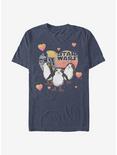 Star Wars Episode VIII The Last Jedi Porg Hearts T-Shirt, NAVY HTR, hi-res